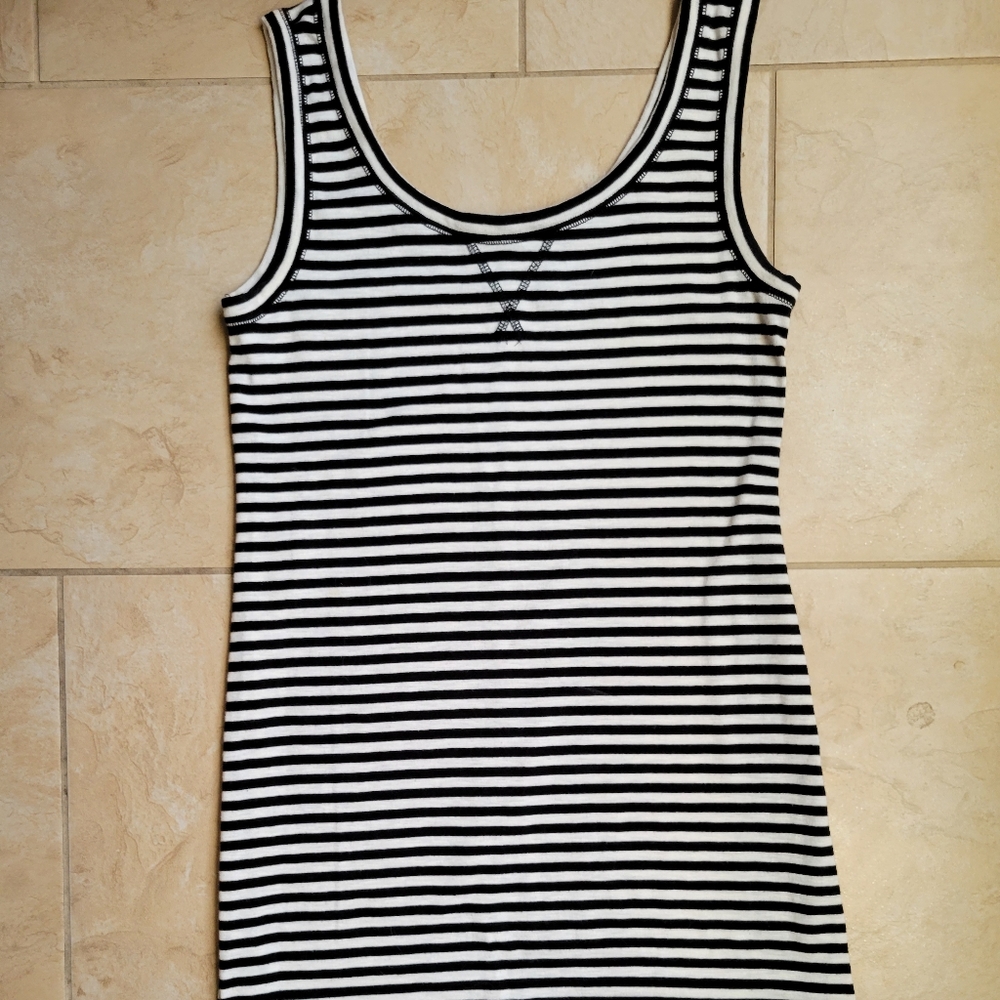 Loft striped tank maxi dress
